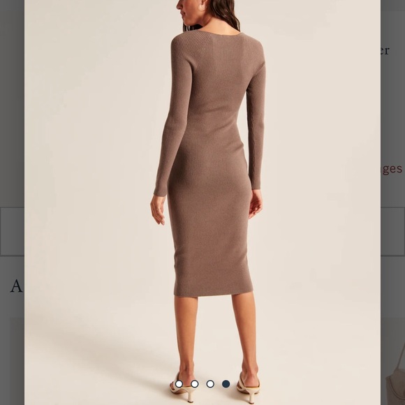Abercrombie Taupe Cut Out Dress - Picture 2 of 4